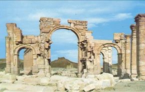 تخریب سردر باستانی " قوس النصر " در سوریه