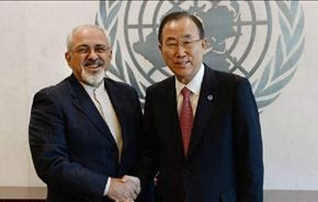 کي مون یعلن استعداد الامم المتحدة للتعاون في تطبیق الاتفاق النووي