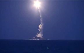 فیلم شلیک موشک روسی از دریای خزر به سوریه
