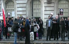 بالفيديو؛ اعتصام امام السفارة السعودية في لندن
