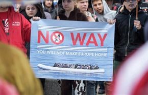 درگیری در حاشیه تظاهرات ضد پناهندگی در برلین