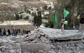 تخریب منازل 4 اسیر فلسطینی + عکس