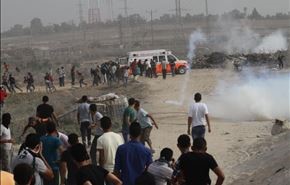 اصابة 11 فلسطينيا برصاص جيش الاحتلال في مواجهات بغزة