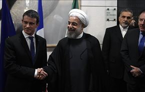 توقيع عدة اتفاقيات بين إيران وفرنسا وفالس يؤكد بدء صفحة جديدة
