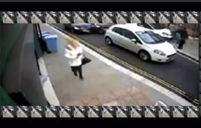 بالفيديو.. نجاة امرأة من دهس سيارة اقتحمت مطعما