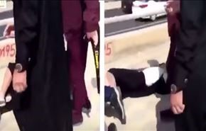 کتک خوردن دختر عربستانی از نیروهای امربه معروف + ویدیو