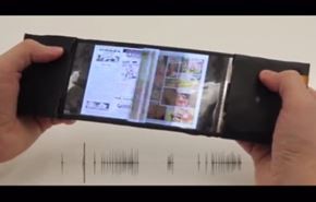 بالفيديو... إطلاق أول هاتف ذكي قابل للانحناء والتصفح كالكتاب!