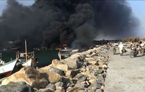 جنون سعودی‌ها، سواحل یمن را به آتش می‌کشد +فیلم
