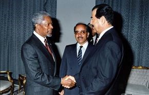 ماجرای رشوه صدام حسین به کوفی انان