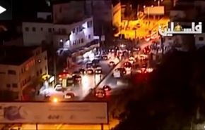 نظامیان صهیونیست درمحاصره جوانان فلسطینی+فیلم