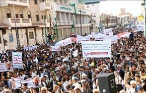 تظاهرات بزرگ یمنی ها در اعتراض به جنایات عربستان