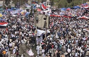 تظاهرات مليونية في صنعاء في الذكرى الاولى للعدوان+فيديو