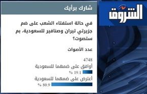 أكثر من 80% من المصريين يعارضون ضم الجزيرتين للسعودية