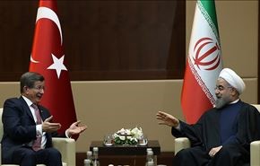 روحاني: تطوير العلاقات بين ايران وتركيا يخدم العالم الاسلامي