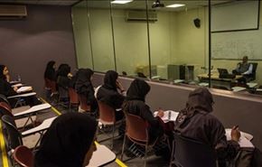 عکس؛ کلاس درس عجیب در عربستان