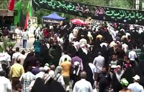 فيديو خاص من مسيرة زيارة الكاظمية، شاهد الحشود وخدمة الزوار