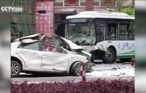 حادثه‌ای که باعث مرگ راننده چینی شد +ویدئو