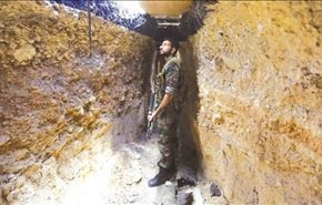 تخریب تونل های تروریست ها درغوطه شرقی + ویدئو