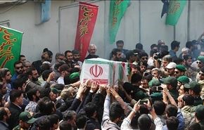 طهران تشيع شهيدين من المدافعين عن مراقد اهل البيت (ع) في سوريا