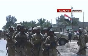 بالفيديو؛ العلم العراقي يرفرف فوق أبنية جبة والعدوسية