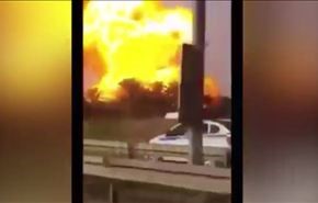 فیلم لحظۀ انفجار واحد گازی بغداد توسط داعش