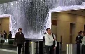 آبشار در ایستگاه مترو!! + ویدئو