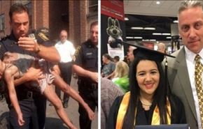 بالصور/ أنقذ حياتها طفلة.. وحضر تخرجها شابة