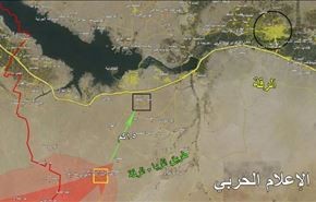 نقشۀ پیشروی ارتش سوریه در اطراف رقه