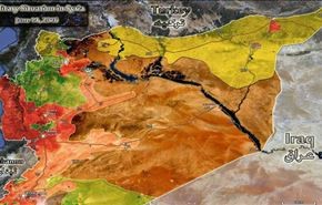 جدیدترین نقشۀ وضعیت میدانی سوریه تا امروز+عکس