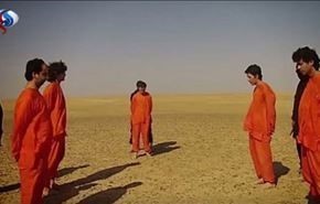فیلم؛ سر بریدن همزمان 5 جوان سوری به‌دست داعش