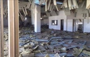 انفجار بزرگ در فرودگاه بین‌المللی پس از فرار داعش+عکس