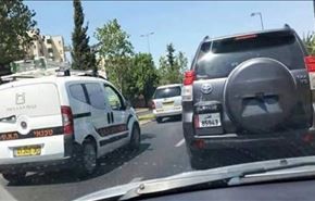 خودروی پلاکِ قطر در خیابان‌های تل آویو ! +عکس