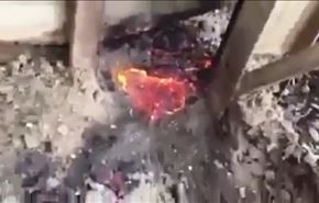 بالفيديو.. ظهور حمم بركانية قرب منازل المواطنين بكركوك