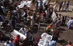 لحظۀ انفجار مرگبار در پاکستان +ویدیو