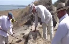کشف ستون سنگی مرمر با نام داریوش یکم در روسیه+فیلم