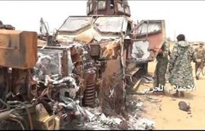 یمنیها 19 تانک و زره پوش عربستان را منهدم کردند+تصاویر