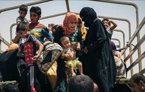 فرار گسترده عراقی‌ها از چنگال داعش در موصل