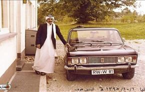عکس یک سعودی با خودروی آلمانی پس از 42 سال!