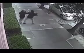 بالفيديو.. لحظة اعتداء رجل على امرأة وكسر أنفها في الشارع