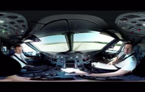 بالفيديو.. تعلم مبادئ قيادة الطائرات العملاقة بتقنية 360 درجة