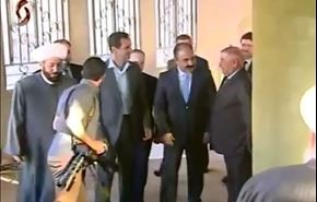 بالفيديو .. الرئيس الاسد يؤدي صلاة عيد الاضحى في داريا