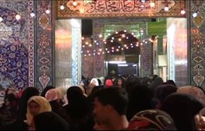 زوار يحتشدون بمقام السيدة زينب (ع) لاحياء عيد الغدير