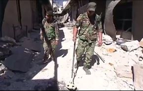 مین‌روبی مناطق آزادشدۀ حلب توسط ارتش سوریه (ویدیو)