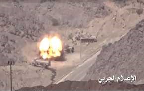 شاهد: صواريخ اليمنيين تنخر بعتاد السعودية وحلفائها ارضاً وبحراً