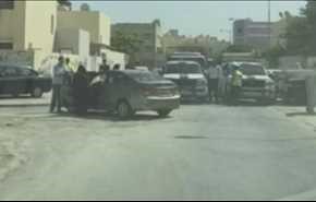 بالفيديو.. مواطنة بحرينيّة تتصدّى لنزع الرايات الحسينيّة في سلماباد