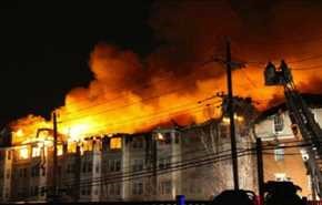 آتش‌سوزی در انبار شرکت آرامکو عربستان