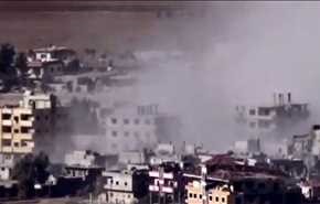 فيديو خاص؛ غارات على مواقع قيادية للمسلحين في غوطتي دمشق