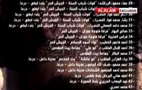 فيديو خاص؛ أسماء 43 مسلحا قتلوا بمعارك الكتيبة المهجورة في ريف درعا