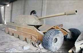 داعش با تانک‌های چوبی چه می کرد؟! +عکس
