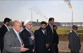 بالفيديو .. إيران تدشن 3 مشاريع نفطية مشتركة مع العراق